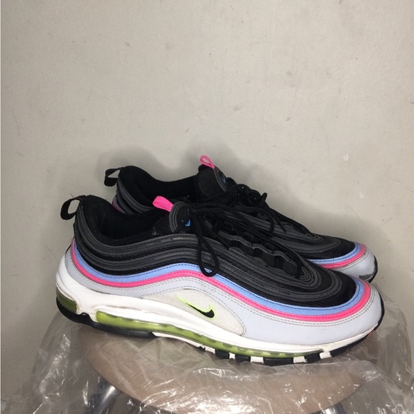 Nike Air Max 97 Pure Platinum Black White Mens Size 13 - Picture 4 of 7